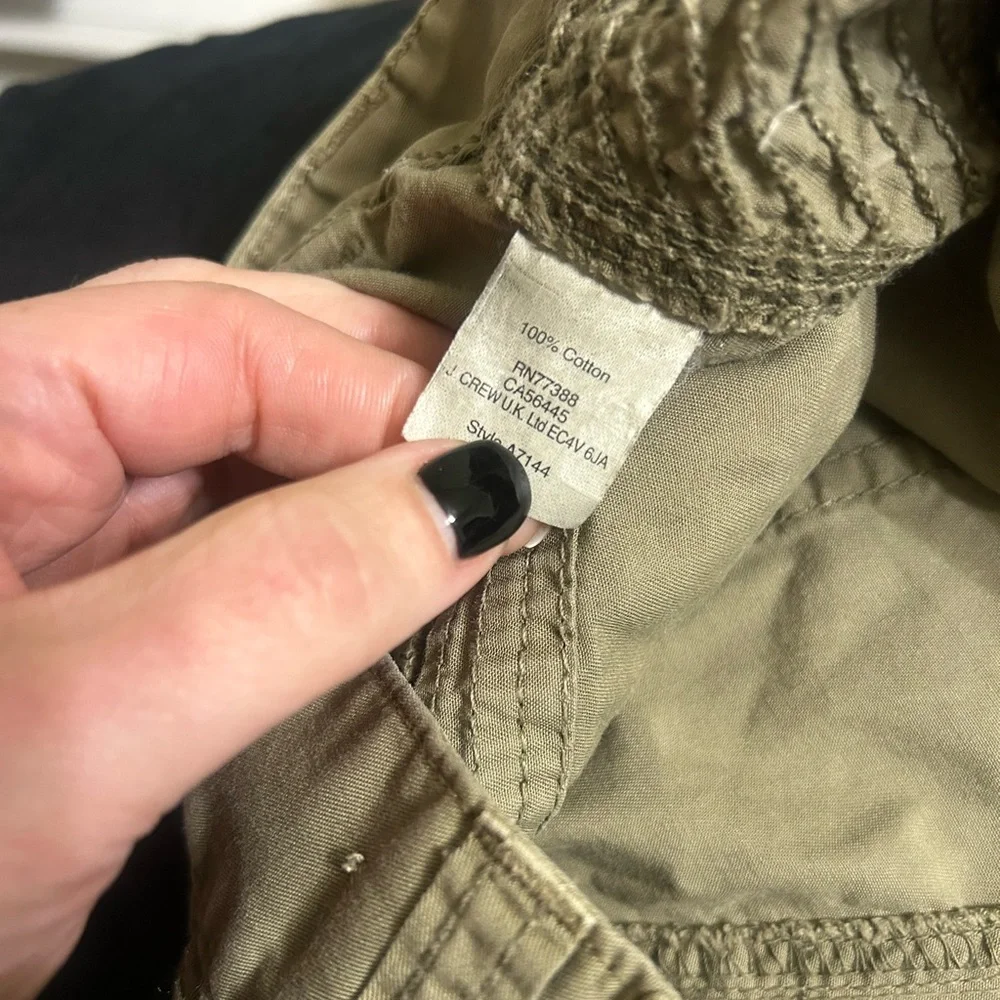 Madewell 100% Cotton Green Cargo‎ Shorts Size 26